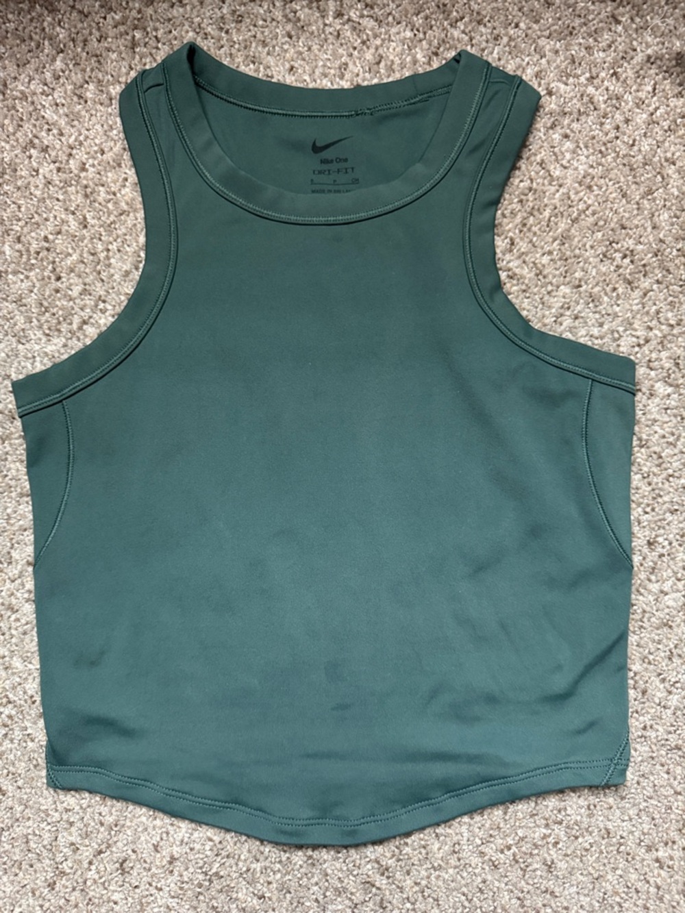 Nike Dri-FIT Tank Top in Deep Green